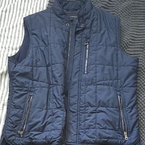 Men's Banana Republic Navy Blue Quilted Puffer Vest